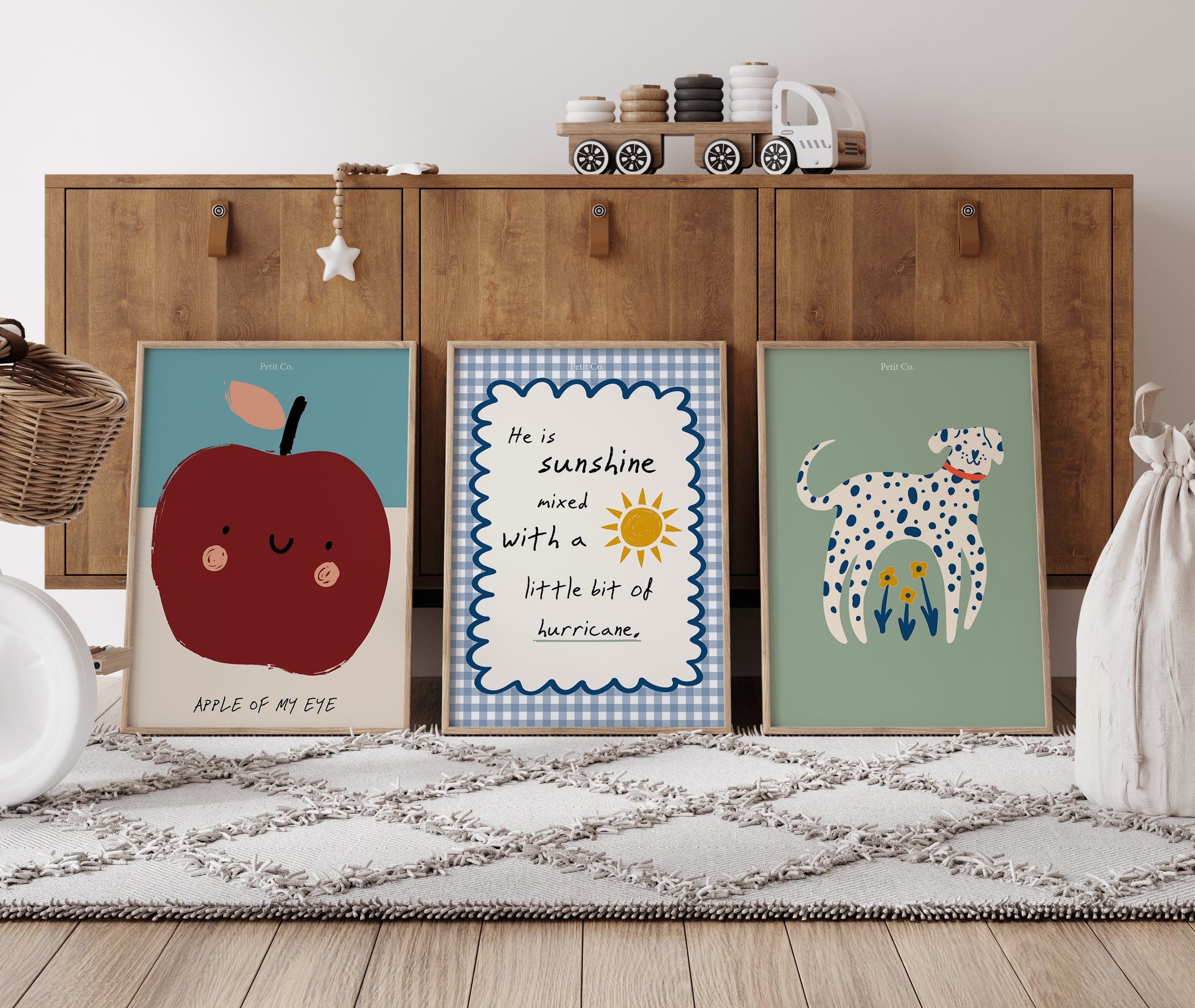 Kids Wall Art Set For Toddler Rooms Or Playrooms
