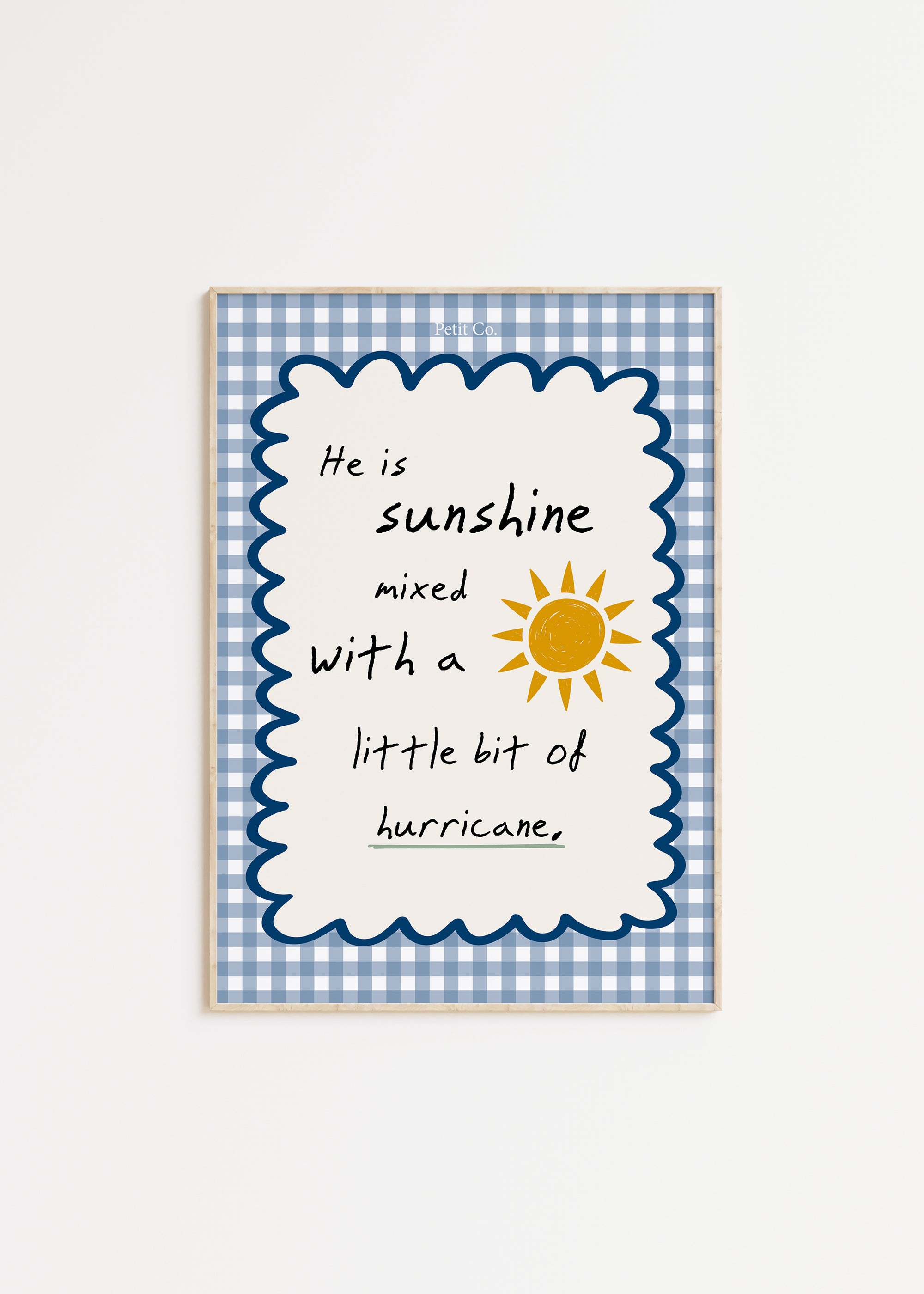 He Is Sunshine Kids Wall Art (Part 1) - Petit Co.
