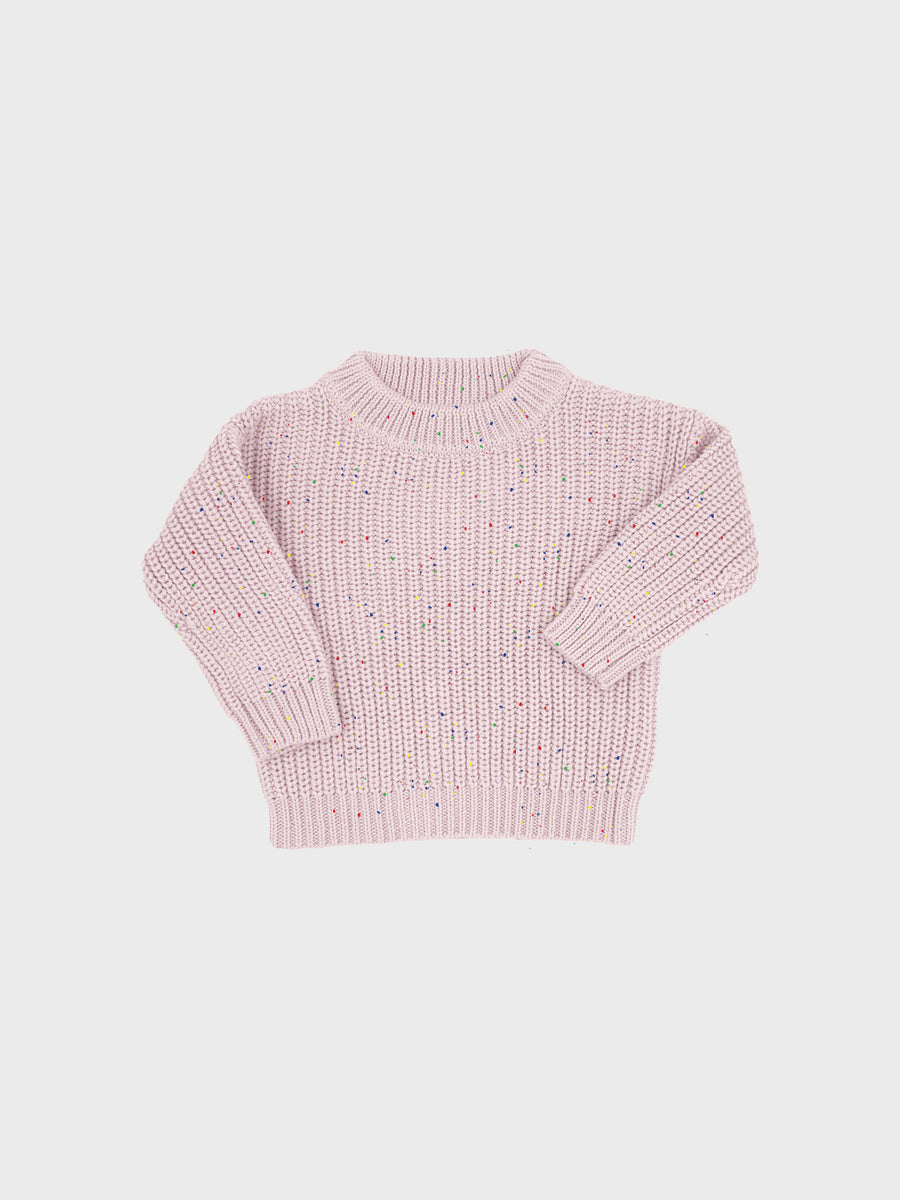 May Chunky Knit Pink Sprinkle - Main Image