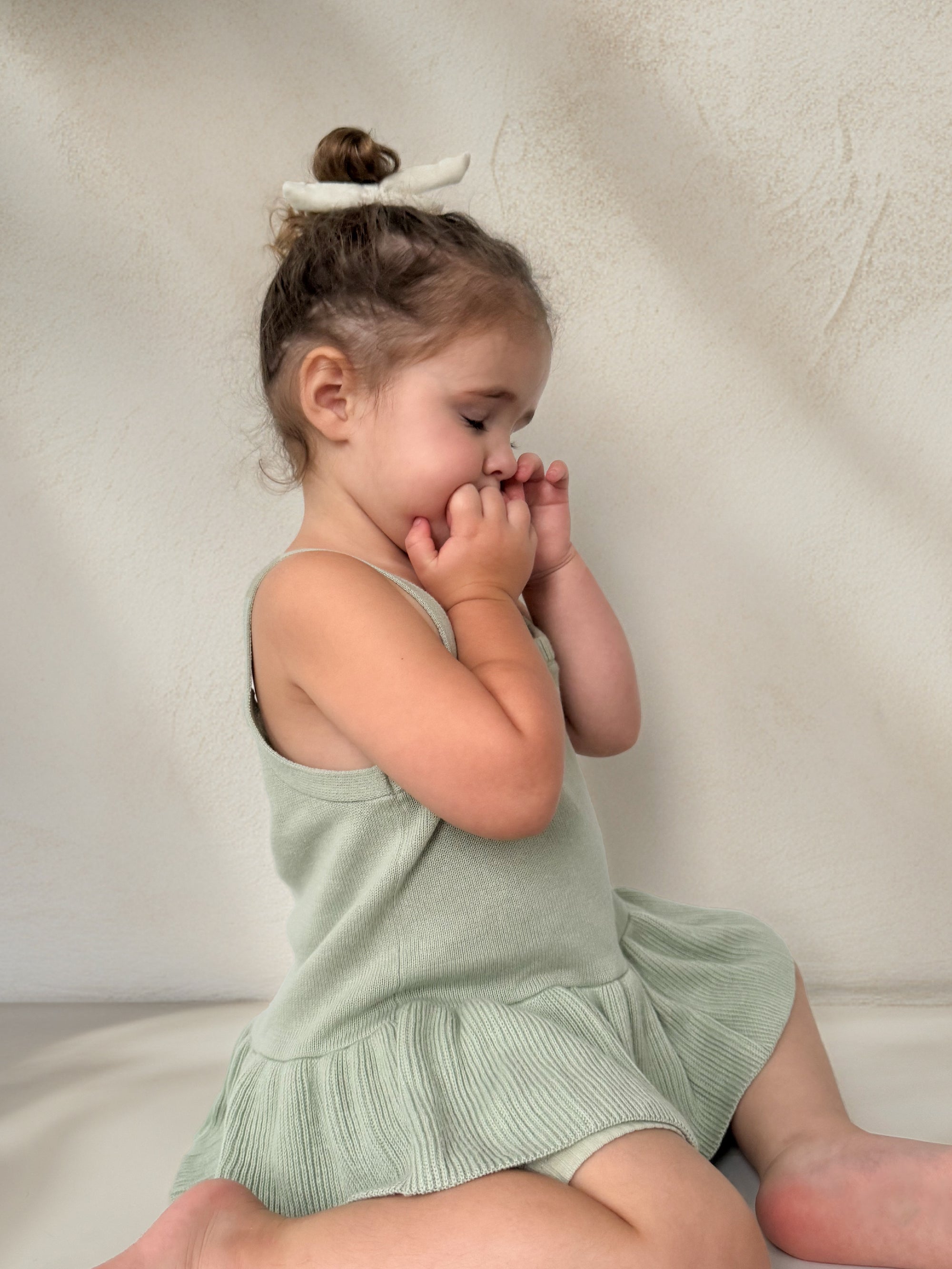 Penny Frilly Top - Moss