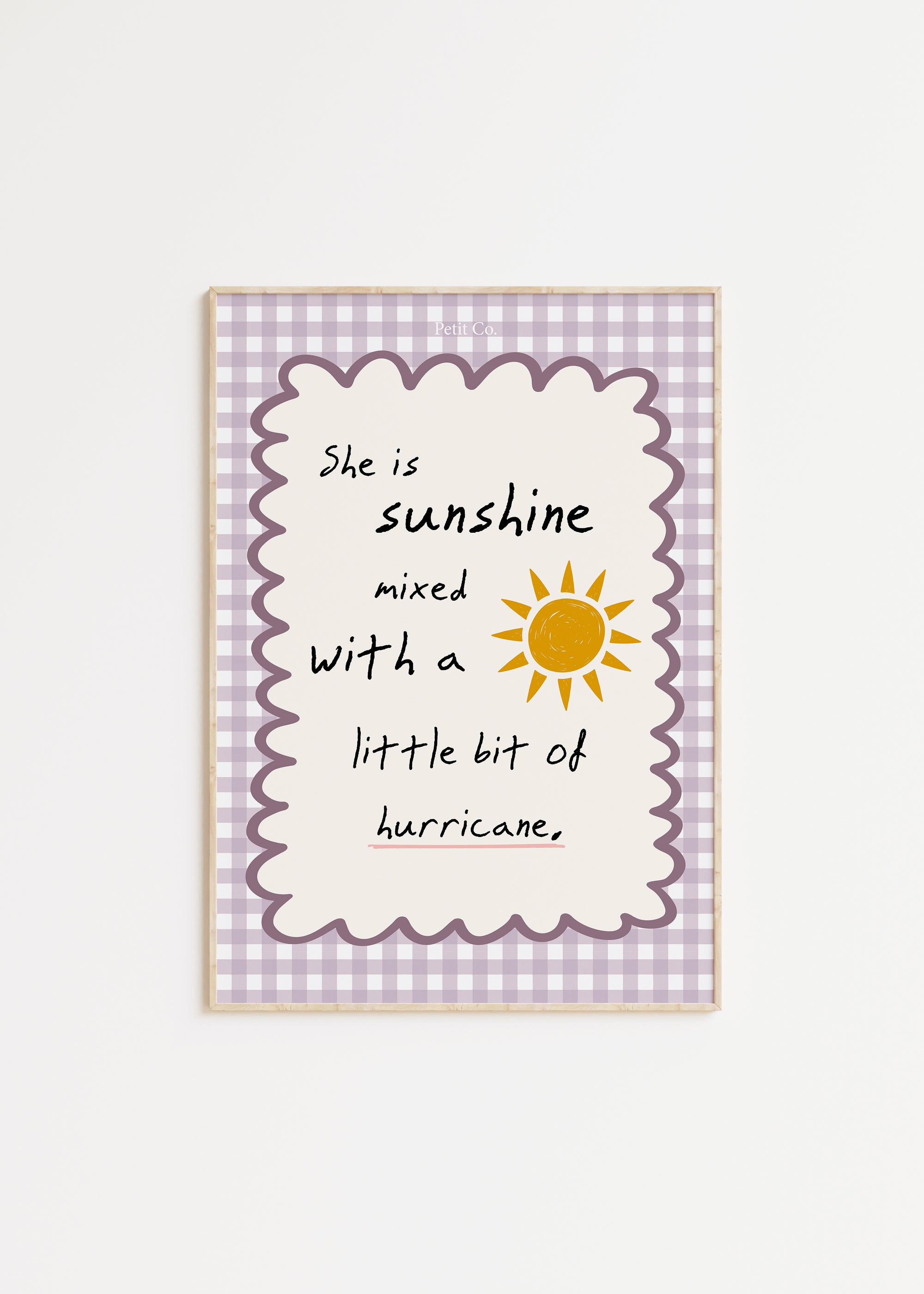 She Is Sunshine Kids Wall Art