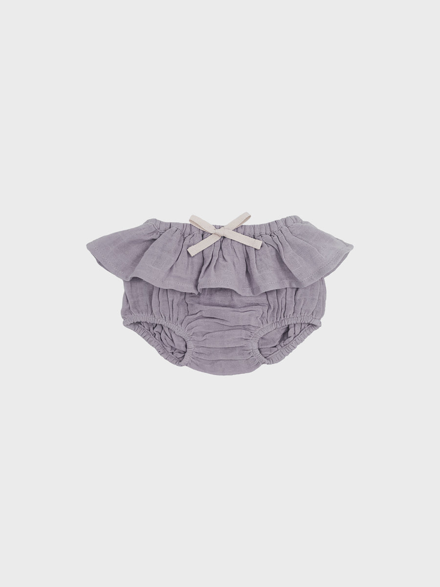 Baby Bloomer Shorts | Wren Bloomers Grey | Baby Bloomers | Petit Co.